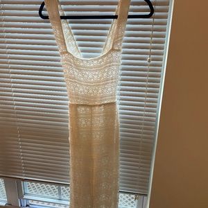 White crochet jumpsuit